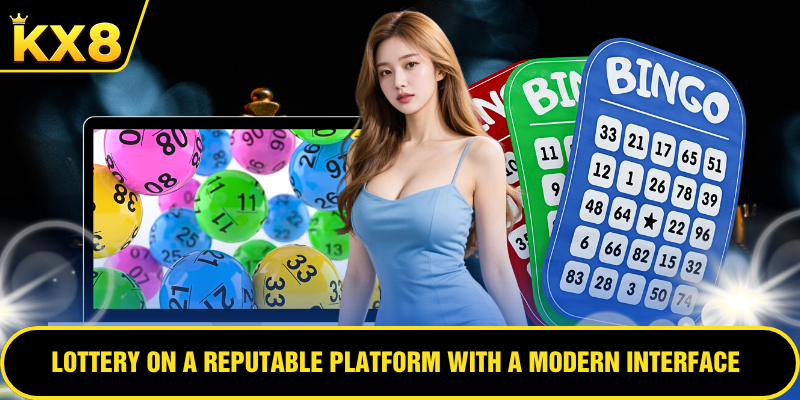 Lottery on a reputable platform with a modern interface