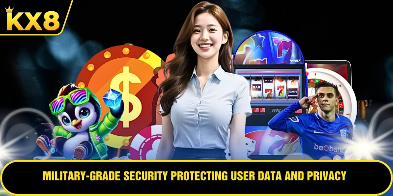 Military-grade security protecting user data and privacy