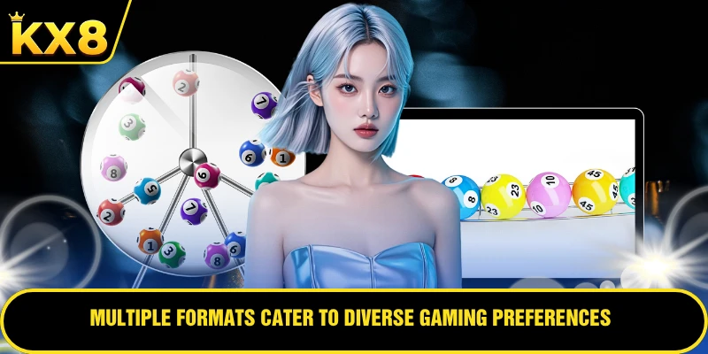 Multiple formats cater to diverse gaming preferences
