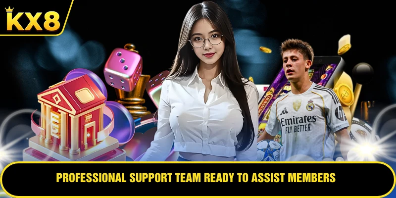 Professional support team ready to assist members