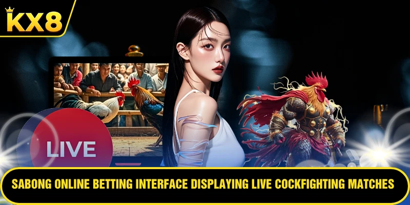 Sabong Online betting interface displaying live cockfighting matches