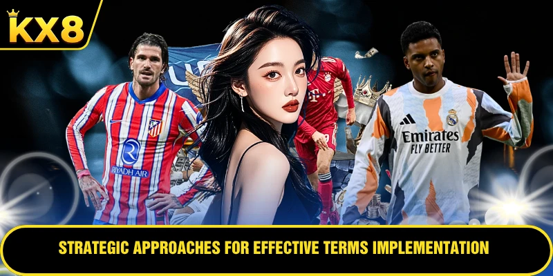 Strategic approaches for effective terms implementation