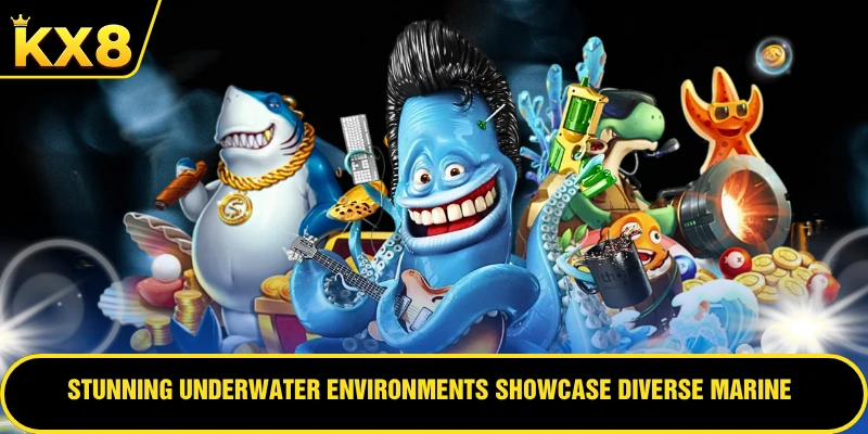 Stunning underwater environments showcase diverse marine